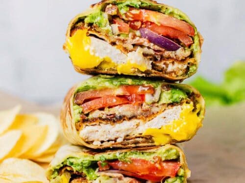 Crispy chicken wrap